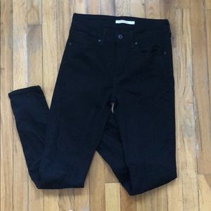 NWOT Levi’s High rise skinny jeans - black